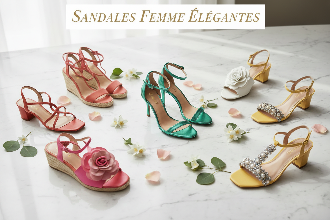 sandales-élégantes-pour-femme-différents modèles
