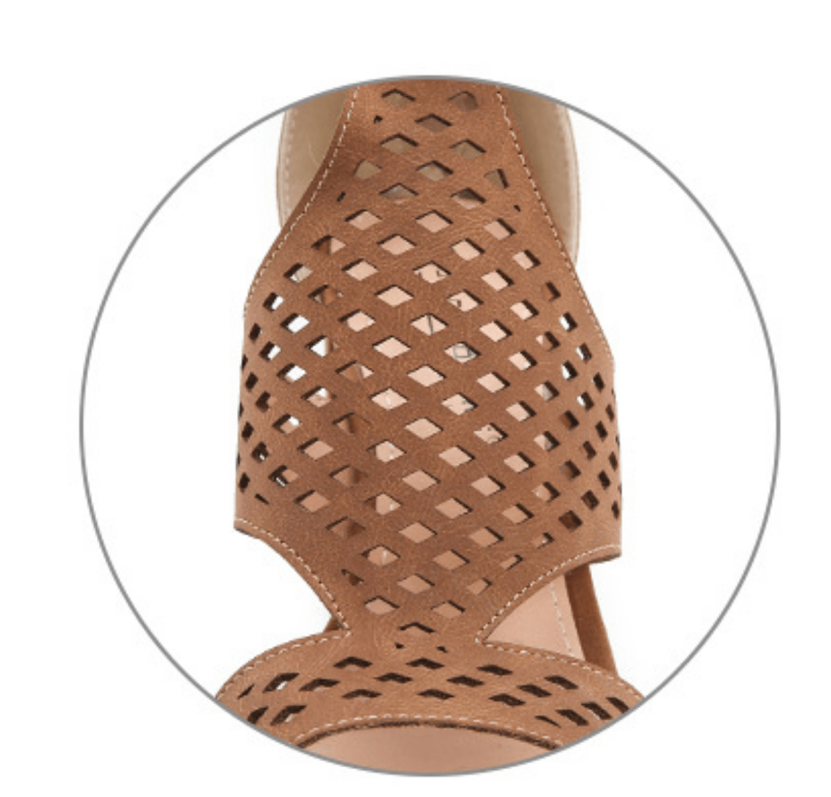 Sandales élégantes femme talons carrés — vue de dessus